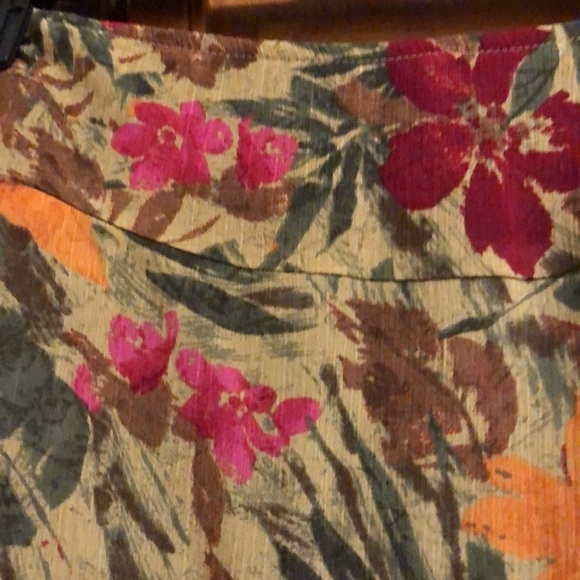 NWT RQT Green Floral Skirt XL - Picture 3 of 4